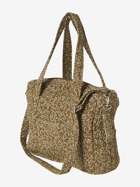 JOIOSA cotton muslin changing bag bronze+ecru+night blue+printed beige 