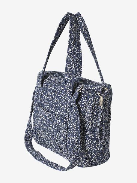 JOIOSA cotton muslin changing bag bronze+ecru+night blue+printed beige 