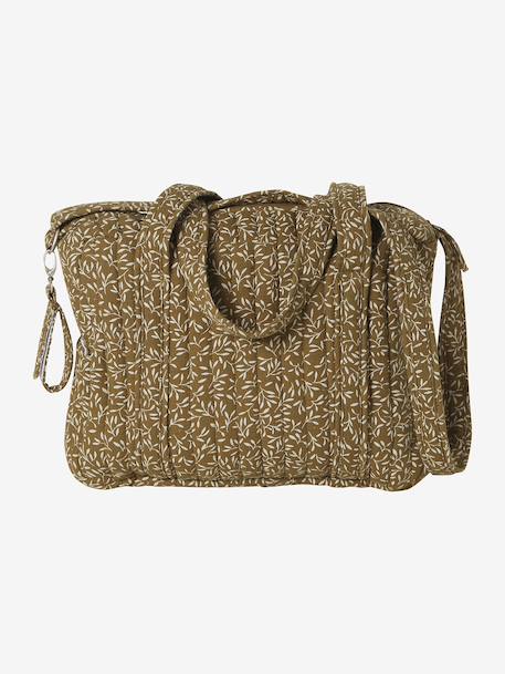 JOIOSA cotton muslin changing bag bronze+ecru+night blue+printed beige 