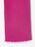 Wide-leg cargo trousers for girls fuchsia 