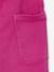 Wide-leg cargo trousers for girls fuchsia 
