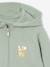 Girls' hooded sports zip-up sweatshirt navy blue+rose+sage green 