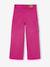 Wide-leg cargo trousers for girls fuchsia 