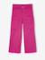 Wide-leg cargo trousers for girls fuchsia 