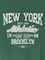 Sweatshirt with New York design for girls JONEN English green 