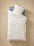 MUSIQUE LEXIQUE duvet cover set + pillowcase with recycled cotton printed white 