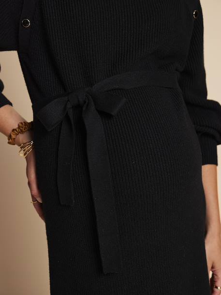 ENVIE DE FRAISE maternity knitted dress black 