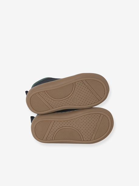 Soft Leather Lace-Up Boots, Designed for First Steps blue+camel+khaki+navy blue+set blue 