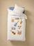 MUSIQUE LEXIQUE duvet cover set + pillowcase with recycled cotton printed white 