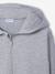 Zip-Up Hooded Sweatshirt for Girls, JONEN marl grey 