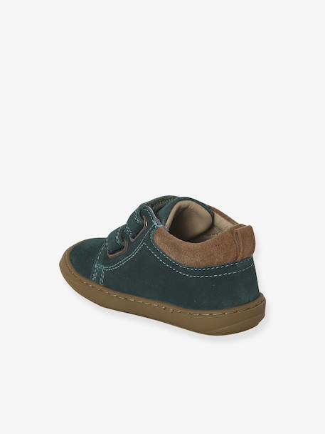 Pair of Soft Leather Boots for Babies, Designed for First Steps beige+blue+brown+electric blue+green+ocean blue+ochre+sage green+set beige+set brown+set green 