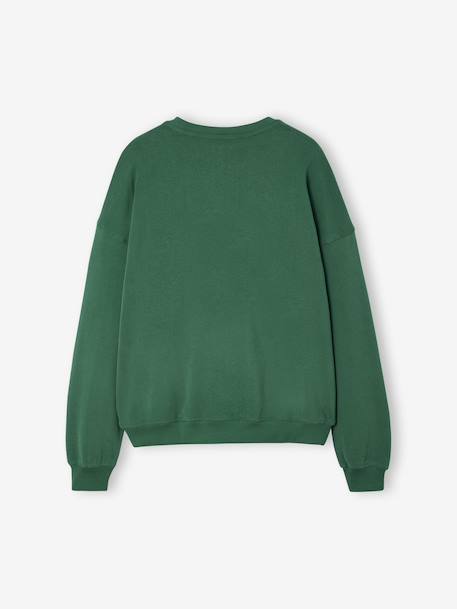 Sweatshirt with New York design for girls JONEN English green 