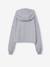 Zip-Up Hooded Sweatshirt for Girls, JONEN marl grey 
