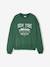 Sweatshirt with New York design for girls JONEN English green 