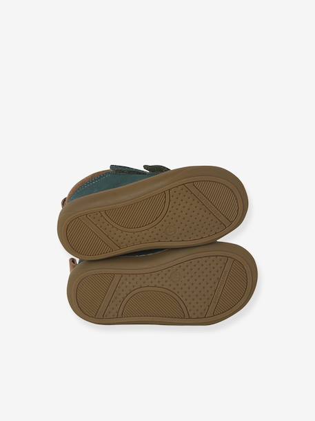 Pair of Soft Leather Boots for Babies, Designed for First Steps beige+blue+brown+electric blue+green+ocean blue+ochre+sage green+set beige+set brown+set green 