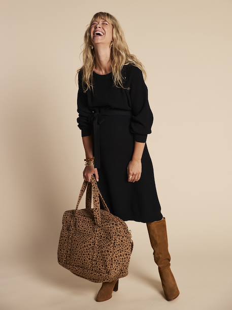 ENVIE DE FRAISE maternity knitted dress black 
