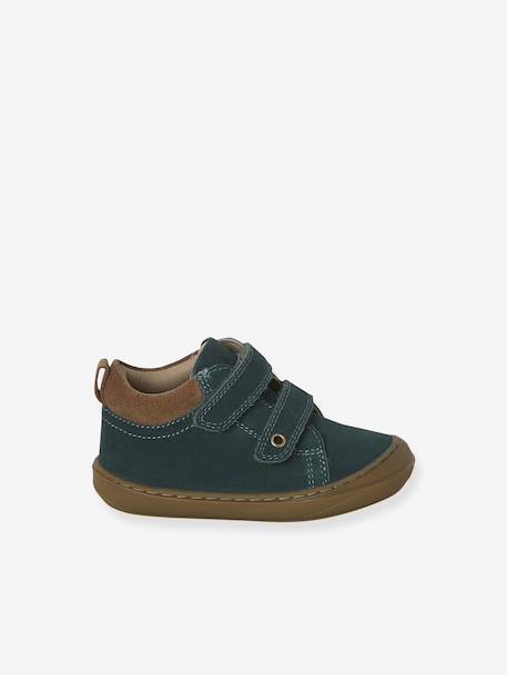 Pair of Soft Leather Boots for Babies, Designed for First Steps beige+blue+brown+electric blue+green+ocean blue+ochre+sage green+set beige+set brown+set green 