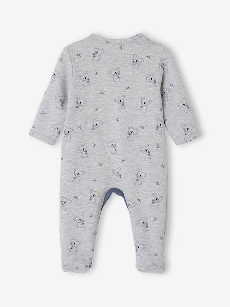 Koala Sleepsuit in Fleece, for Newborns marl grey 
