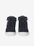 High-Top Leather Shoes for Boys brown+navy blue 