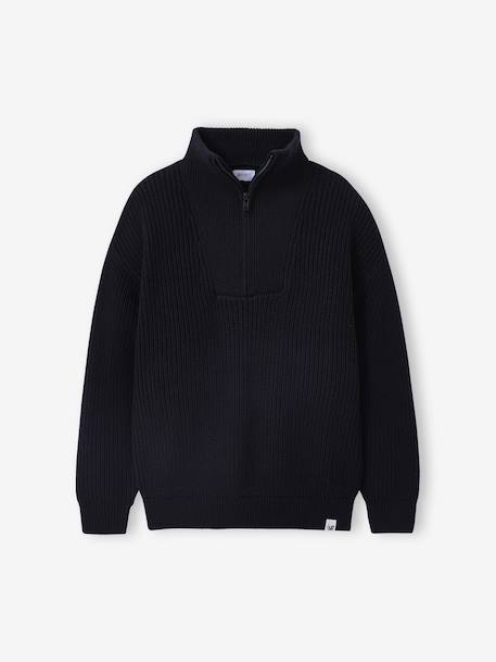 Funnel-Neck Jumper for Boys, JONEN anthracite 