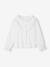 Frilly Shirt in Broderie Anglaise for Girls ecru 