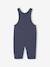 Fleece Dungarees for Newborns marl blue 
