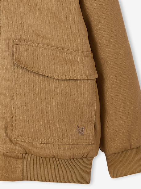 Canvas Jacket, JONEN caramel+slate grey 