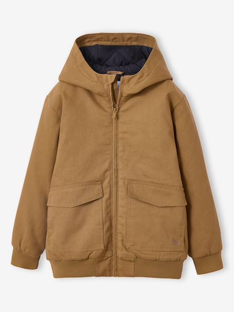 Canvas Jacket, JONEN caramel+slate grey 