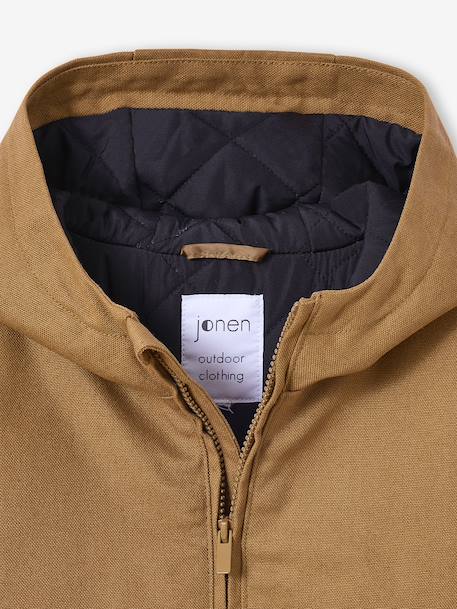 Canvas Jacket, JONEN caramel+slate grey 