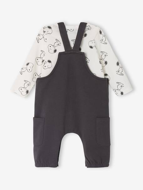Peanuts® SNOOPY baby set + T-shirt + dungaree anthracite 