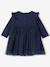 Baby girl's Christmas dress with glittery tulle underskirt navy blue 
