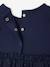 Baby girl's Christmas dress with glittery tulle underskirt navy blue 