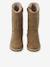 Faux-Fur Lined Zip-Up Boots for Girls camel 