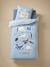 PÔLE NORD duvet cover set + pillowcase for children, with recycled cotton ocean blue 