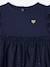 Baby girl's Christmas dress with glittery tulle underskirt navy blue 
