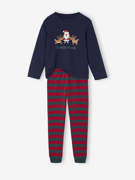 Boys' pyjama and hooded sweatshirt set green 