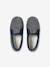 Elasticated Velour Slippers for Children blue+grey 