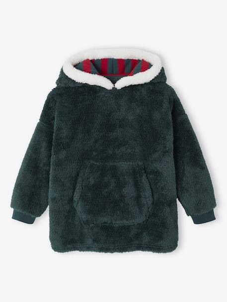 Boys' pyjama and hooded sweatshirt set green 