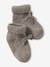 Beanie & Booties Set in Wool & Cashmere for Newborns marl beige 