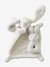 Soft RABBIT Rattle grey+white 