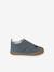 Canvas touch-fastening slippers for babies printed blue 