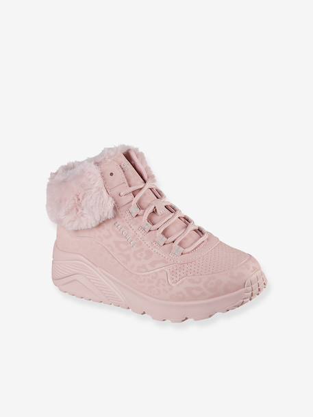 Leopard Print Cozy Trainers for Girls, SKECHERS® blush 