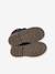 Hook-&-Loop Leather Boots for Boys navy blue 