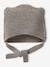 Beanie & Booties Set in Wool & Cashmere for Newborns marl beige 
