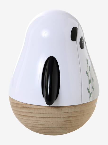 Panda Musical Roly-Poly Toy in FSC®100% Wood, TANZANIE white 