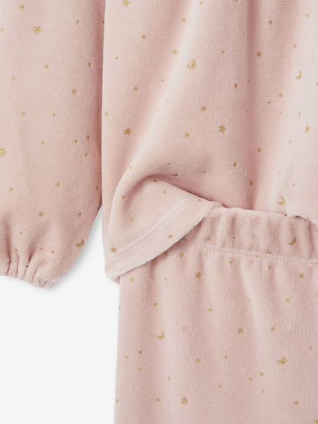 Pyjamas with Sequinned Cape for Girls rosy 