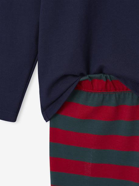 Boys' pyjama and hooded sweatshirt set green 