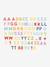 FSC® wooden magnetic letters and numbers multicoloured 