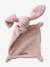 Two-Tone Rabbit Comforter rose+white 