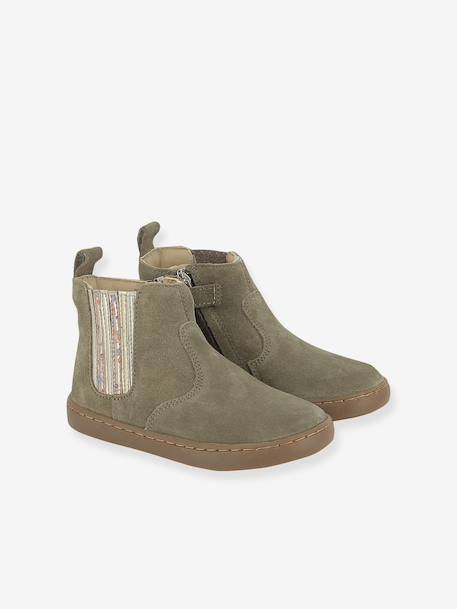 Leather boots Play New Shine SHOO POM® khaki 